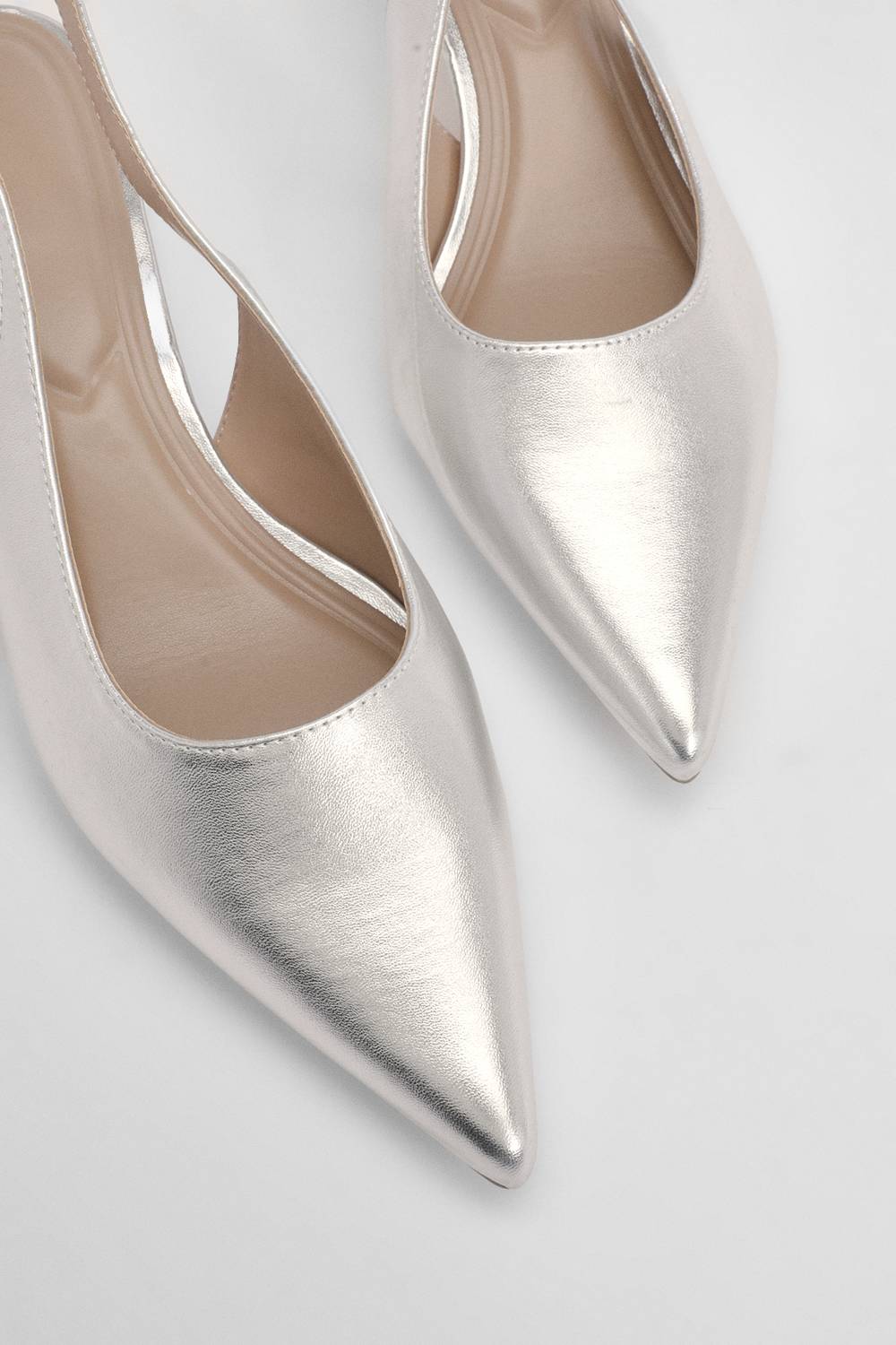 Oasis Escarpins Jess À Bride Arrière En Synthétiquecuir Métallisé À Petit Talon
