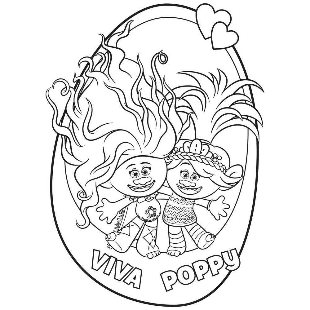 Trolls Band Together Jumbo Malbuch