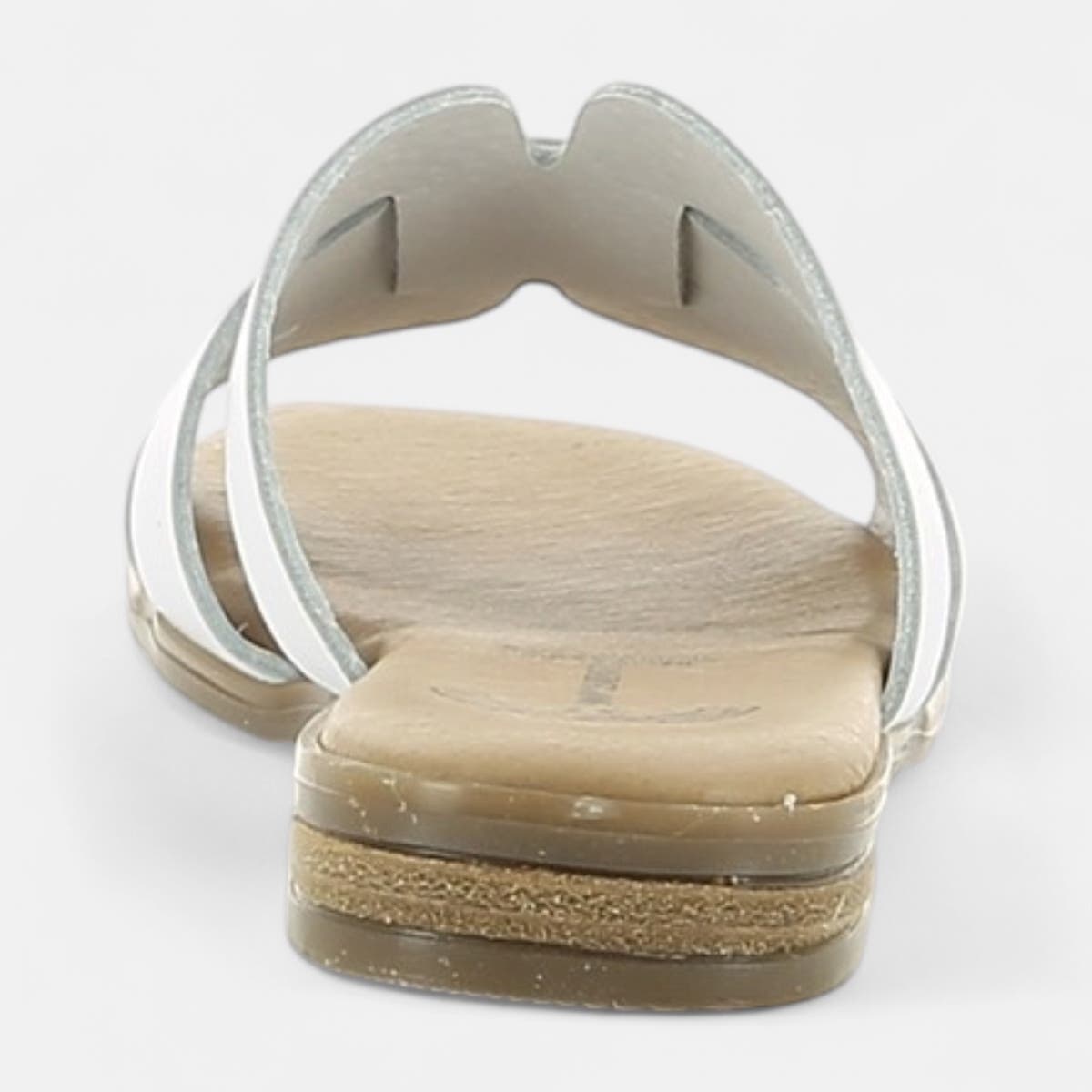 Mules Femme en cuir blanc