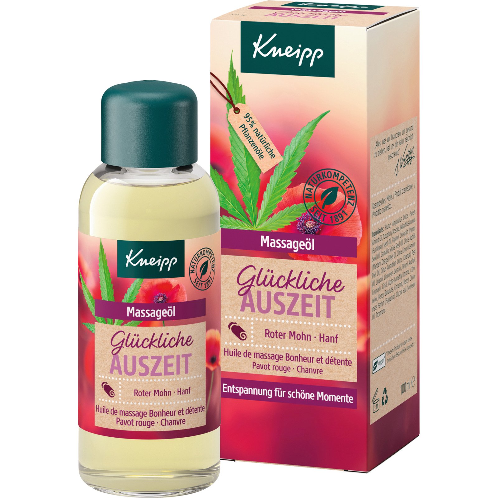 Kneipp Massageöl Glückliche Auszeit 100 ml