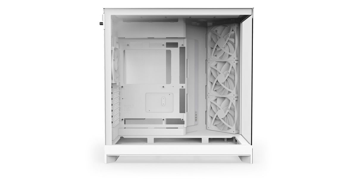 NZXTH9 Flow midi tower behuizing  (Wit (mat) | 2x USB-A | 1x USB-C | Tempered Glass)