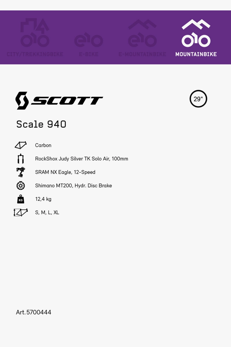 SCOTT Scale 940 29 Mountainbike 2022