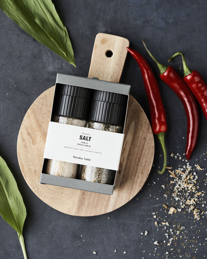 Nicolas Vahé Gaveæske, Nicolas Vahé Organic Chilli salt & Wild garlic