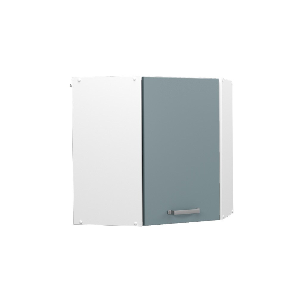 Vicco Eckhängeschrank Küchenschrank R-Line Solid Weiß Blau Grau 57 cm modern
