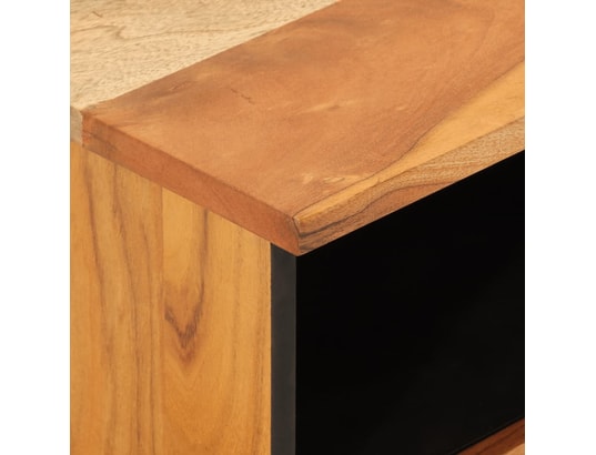 VIDAXL - Tables de chevet 2 pcs 40x33x46 cm bois d'acacia massif