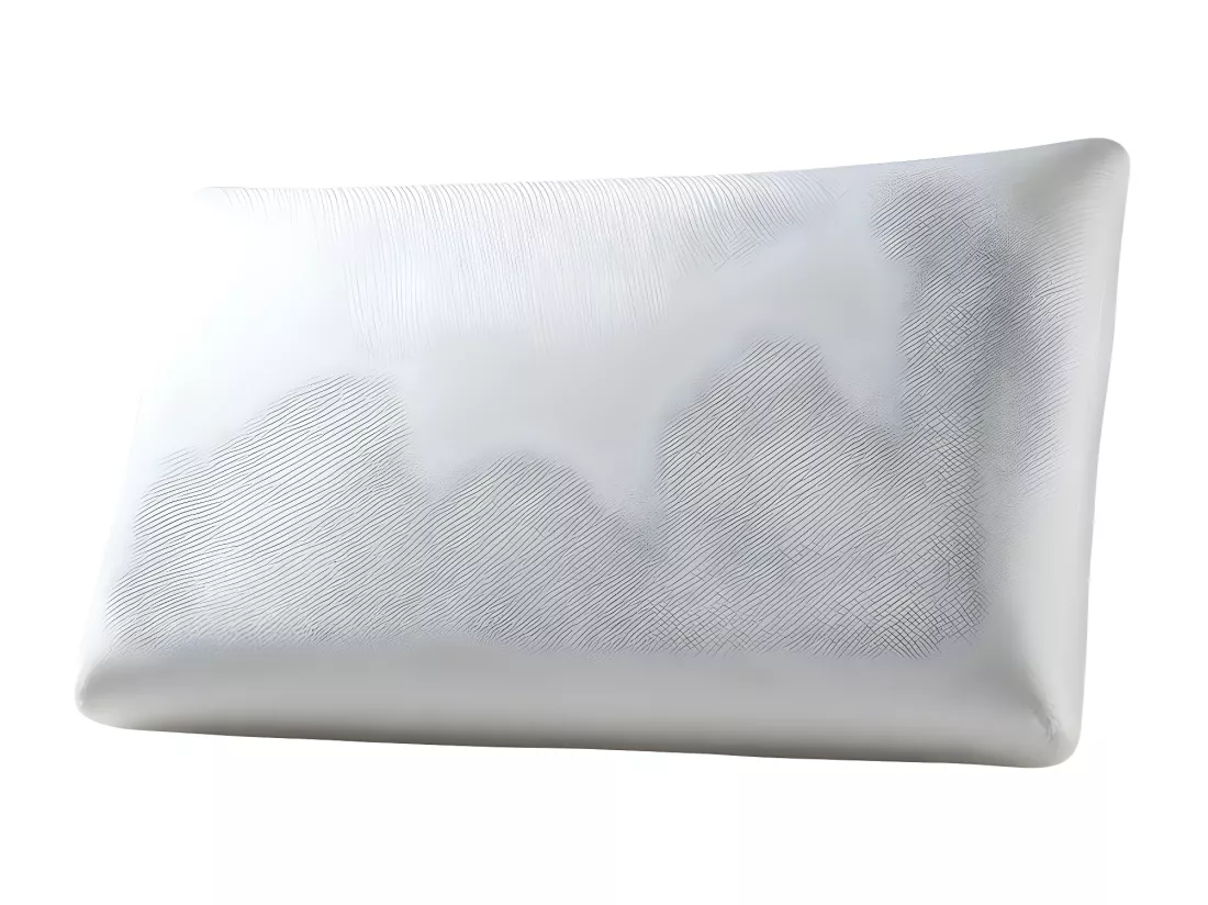 Oreiller EXTRA PLAT pour Personnes qui Dorment sur le Ventre S et Taie en Satin Extra – 50x30x5,5 - INPHYSIO