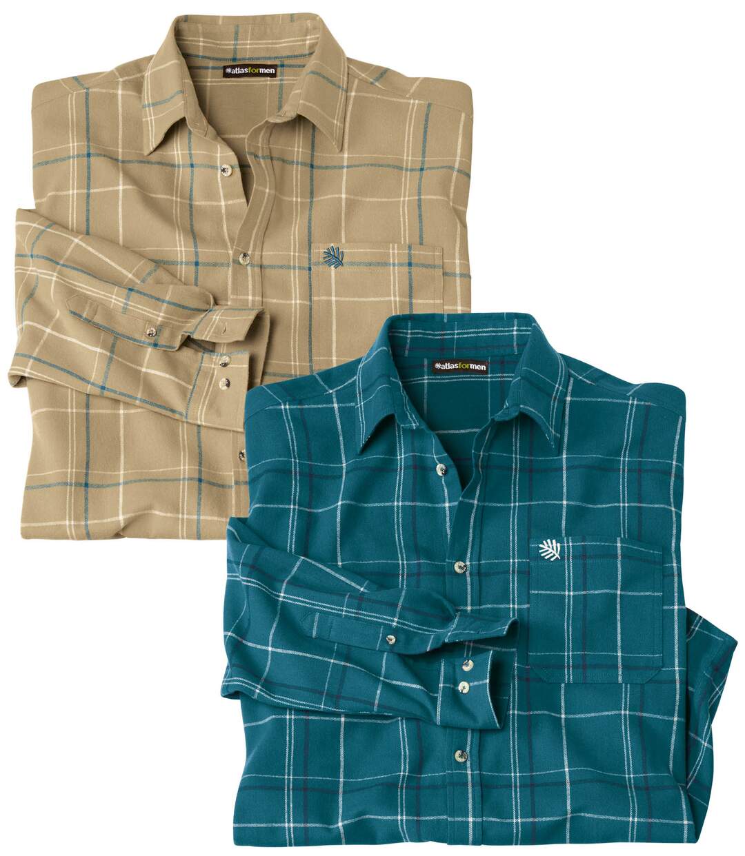 Lot de 2 Chemises Flanelle Atlas®