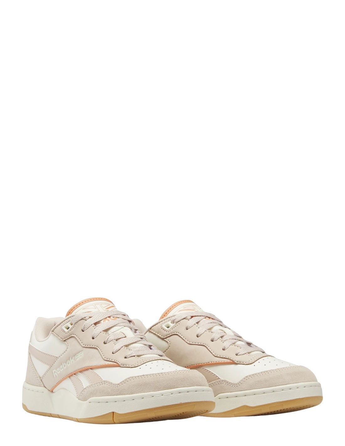 reebok sneakers femme reebok bb 4000 cuir blanc/rose