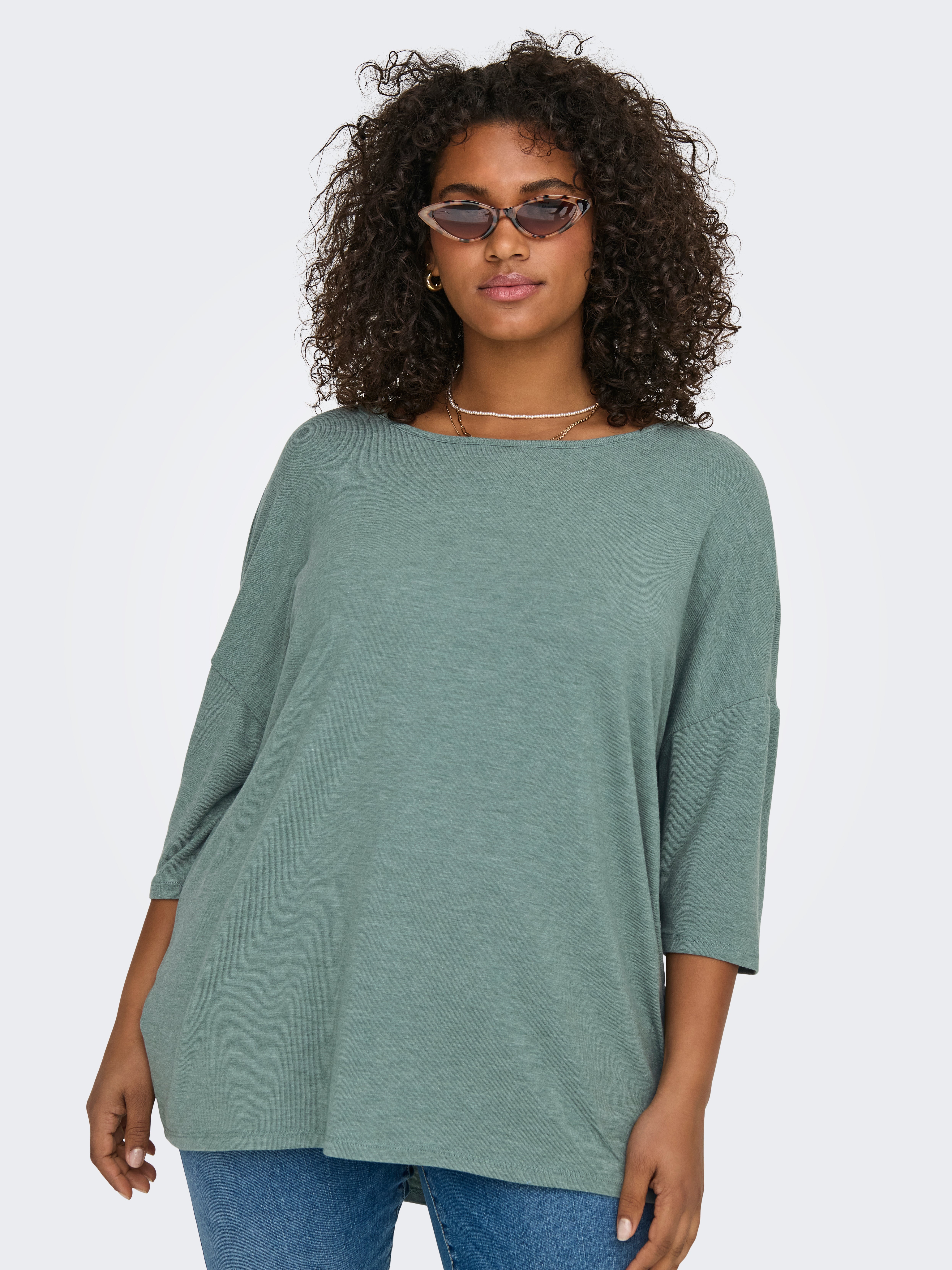 CARLAMOUR Top Chinois Green