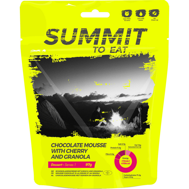 Summit To Eat Schokoladen Mousse mit Granola und Kirschen