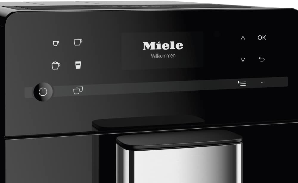 Miele CM 5310 Silence Stand Kaffeevollautomat / OneTouch for Two / Reinigungsprogramme / Kannenfunktion / cremiger Milchschaum / Obsidianschwarz (11525280)