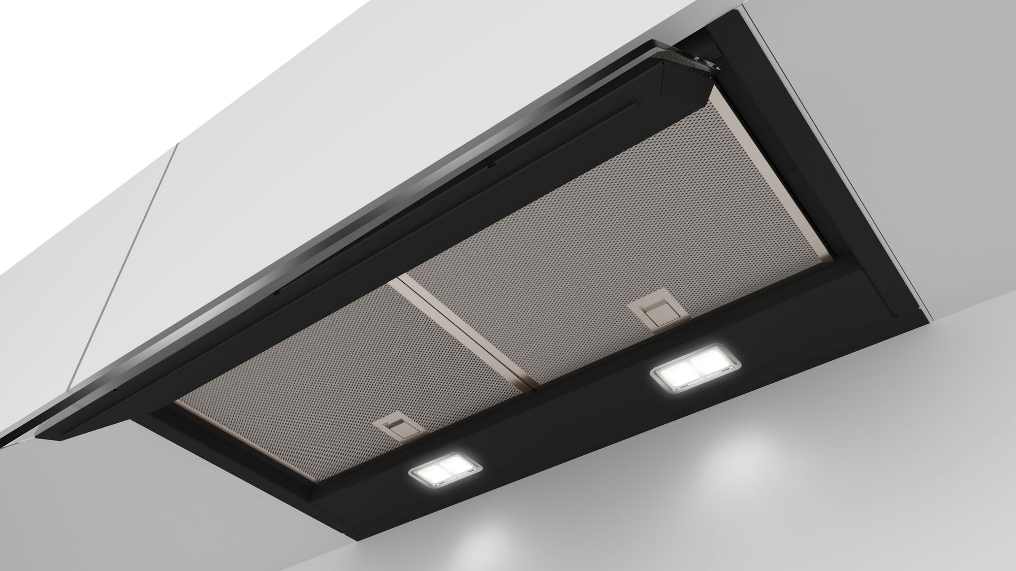 Série 6 Exaustor decorativo integrado 60 cm Vidro preto DBB67AM60