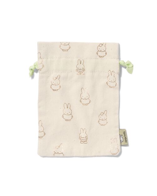 sac cadeau Miffy en tissu S doré
