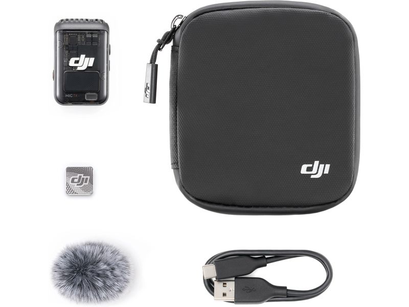 DJI Mikrofon Mic 2 Transmitter Schattenschwarz Profiklang im Taschenformat