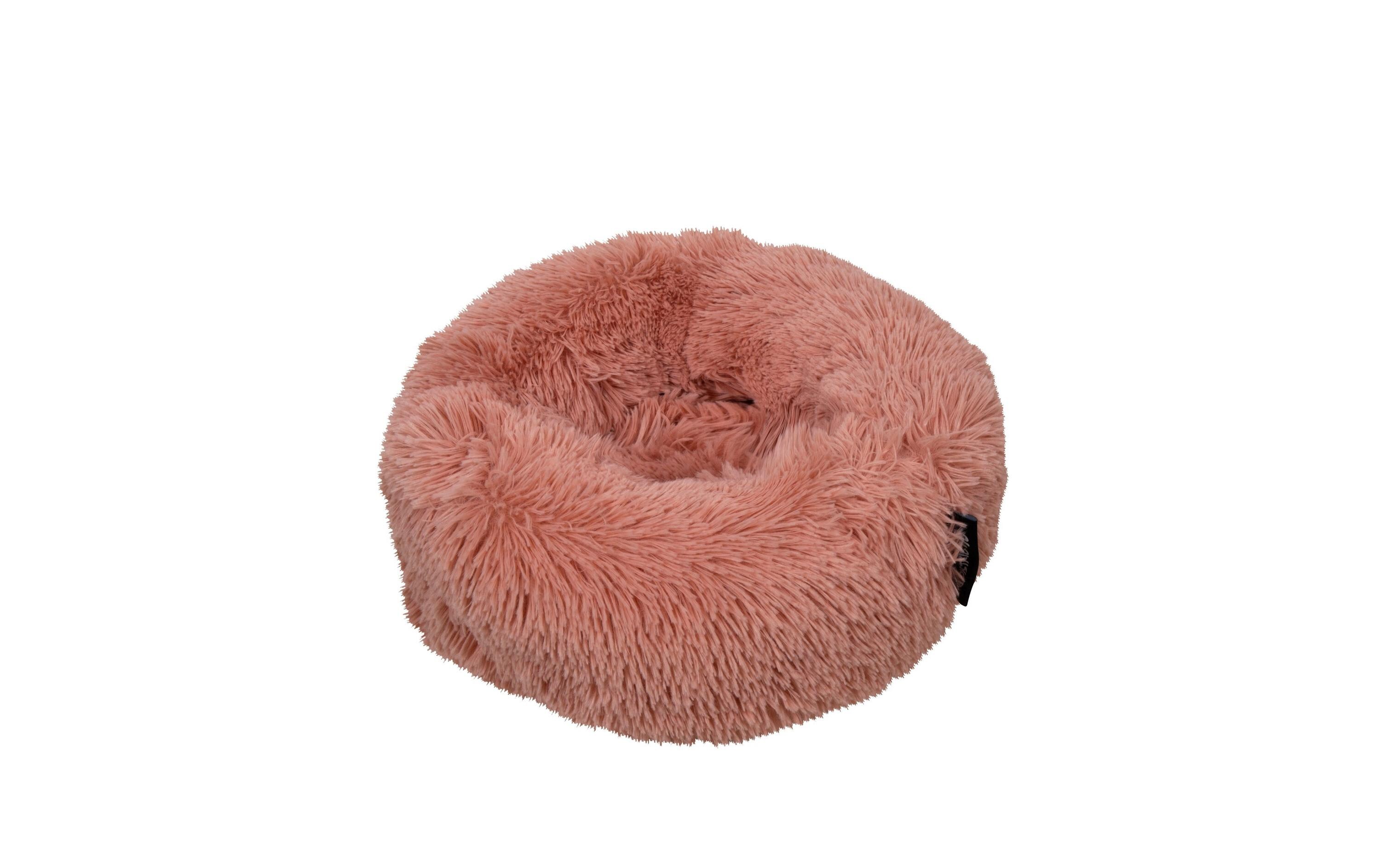 Hunde-Bett Fuzz, Pink, SFlauschiger Schlafplatz für Hunde