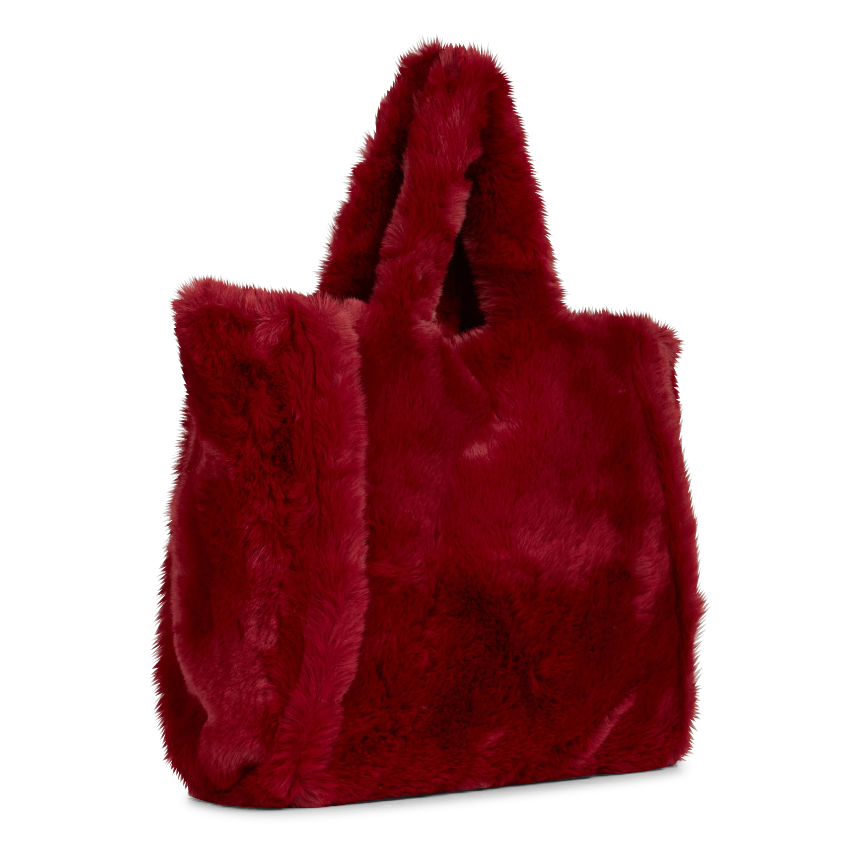 Sac en fourrure synthétique| Rouge