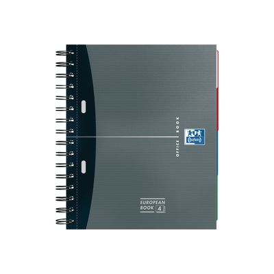 Oxford Europeanbook - Cahier A5 - 200 pages - petits carreaux (5x5 mm) - disponible dans différentes couleurs