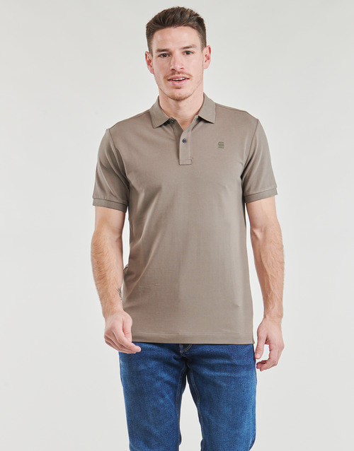 G-Star Raw - DUNDA SLIM POLO SS - BROWN