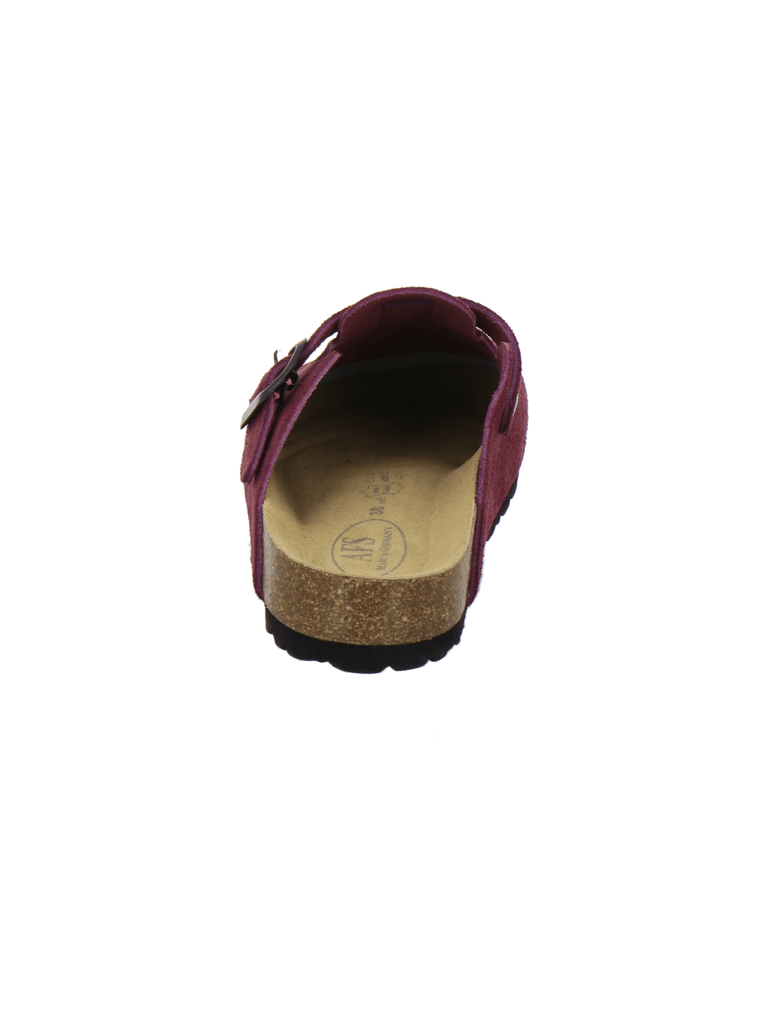 Clogs Damen Leder beere