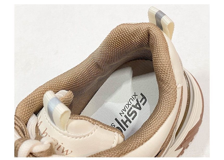 Inocha - Chunky sneakers van imitatieleer met kleurvlakken
