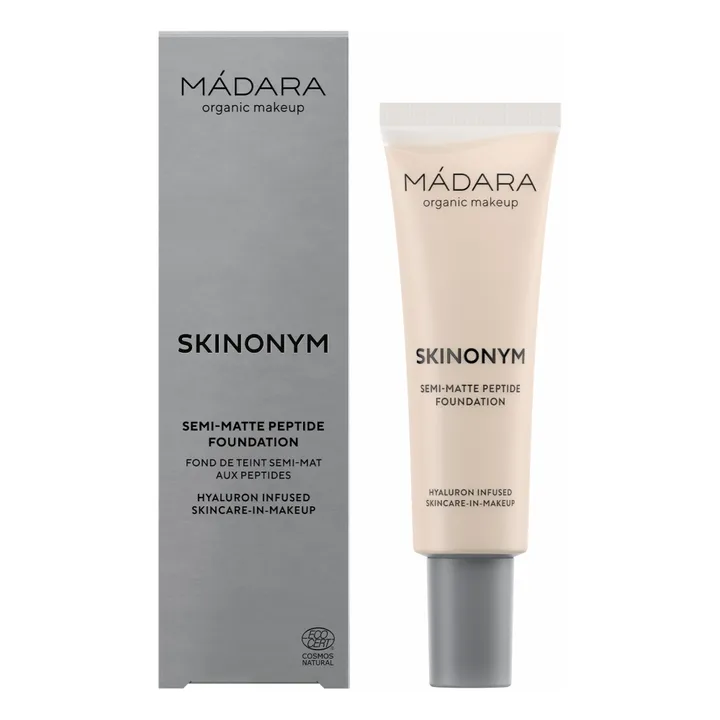 MÁDARA Fond de teint semi-mat aux peptides Skinonym - 30 ml | Porcelain