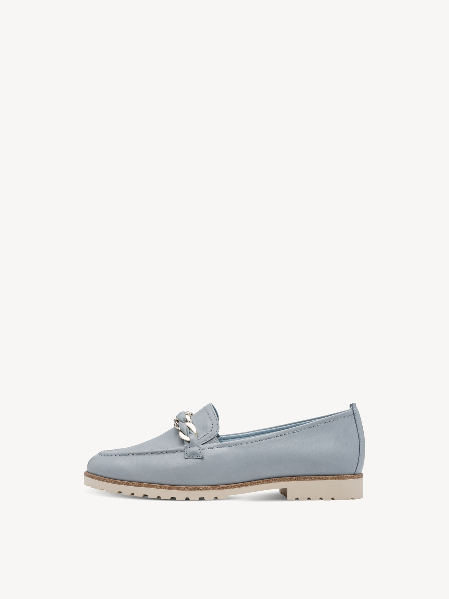 Leren Instappers - blauw