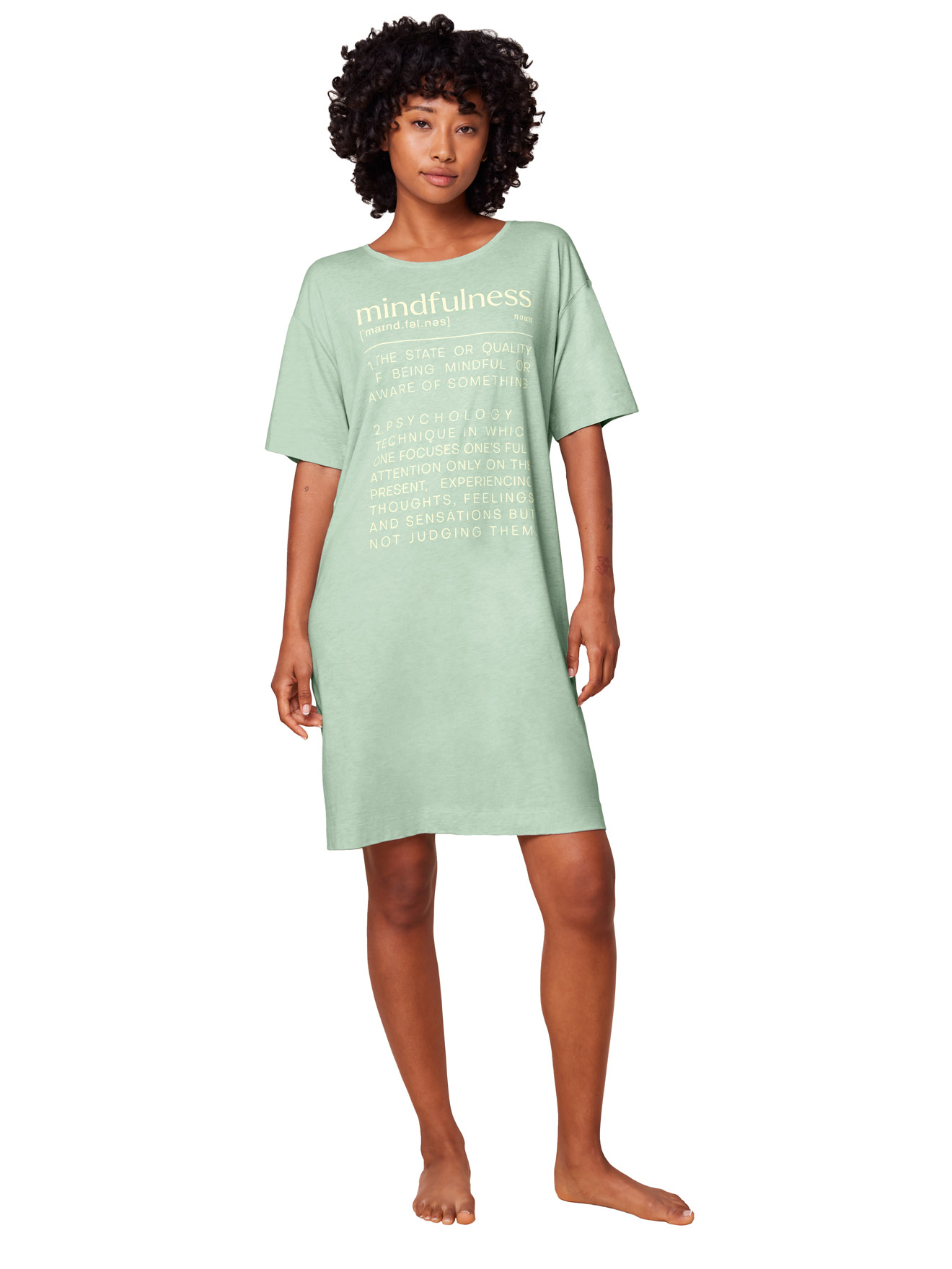 Chemise de nuit manches courtes