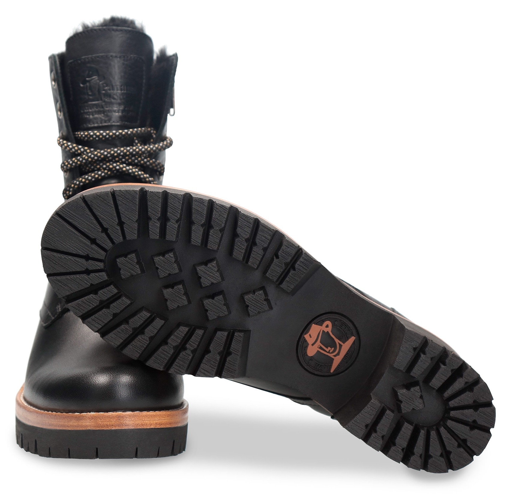 Panama Jack Winterstiefelette »Padma«  , Schnürstiefelette, Blockabsatz, Profilsohle, mit Anziehlasche