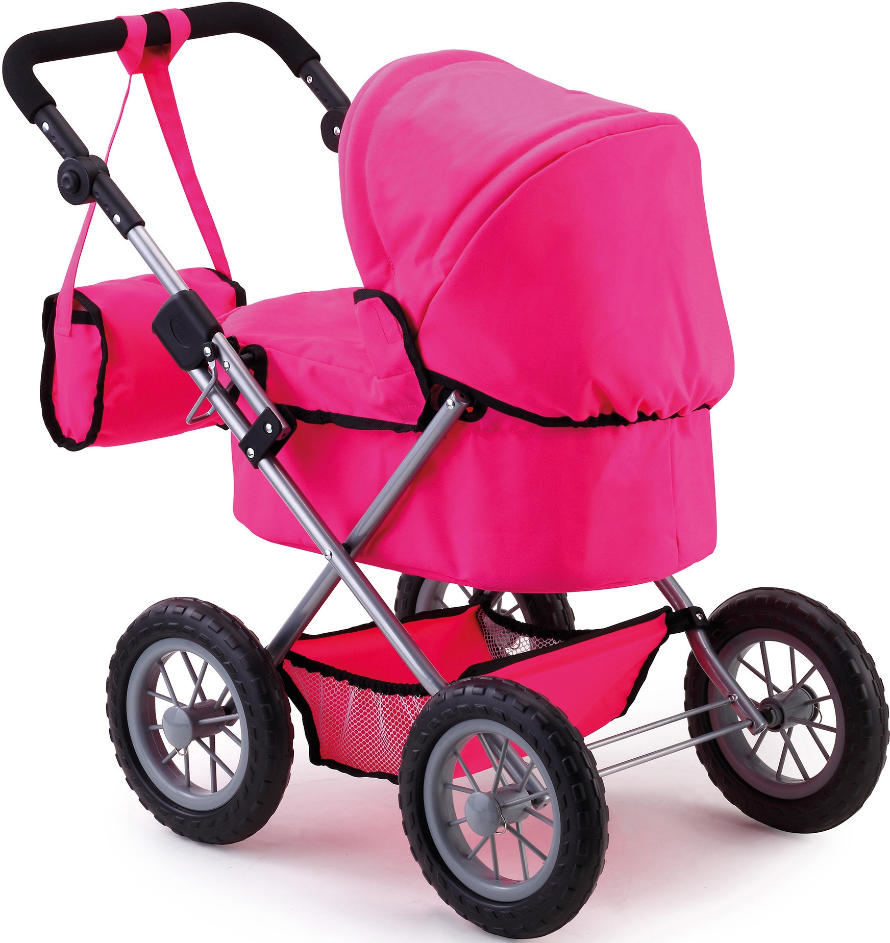 Bayer Puppenwagen »Trendy, pink« mit Wickeltasche