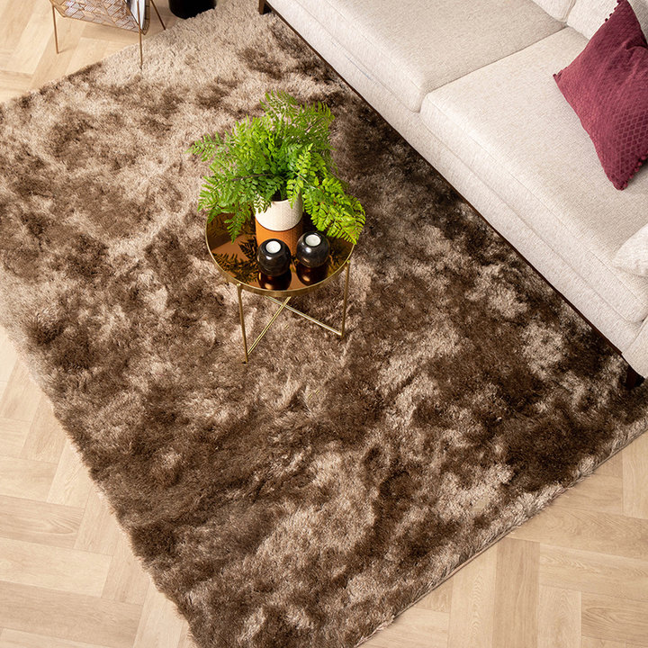 Hoogpolig vloerkleed - Glorious Taupe | Luxe