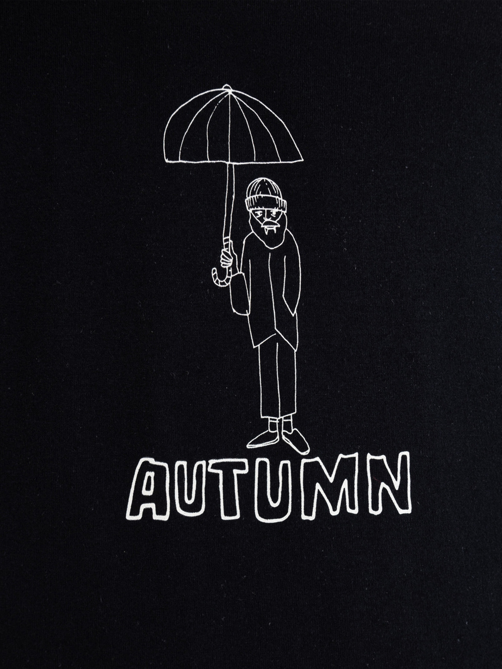 Autumn Headwear Old Man T-Shirt black