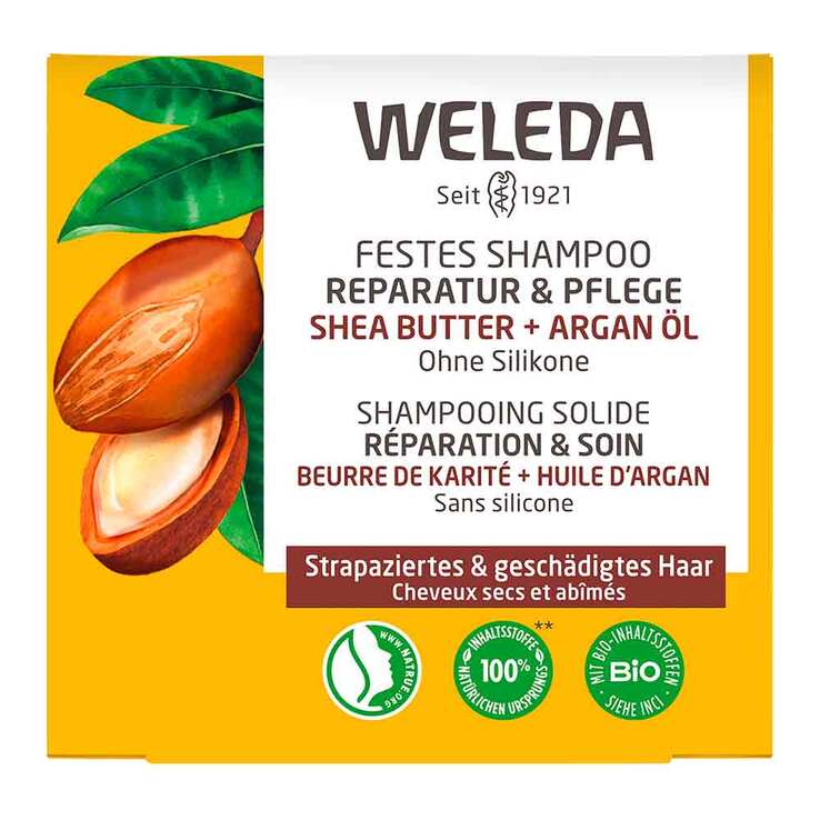 Weleda festes Shampoo Reparatur & Pflege, 50 g