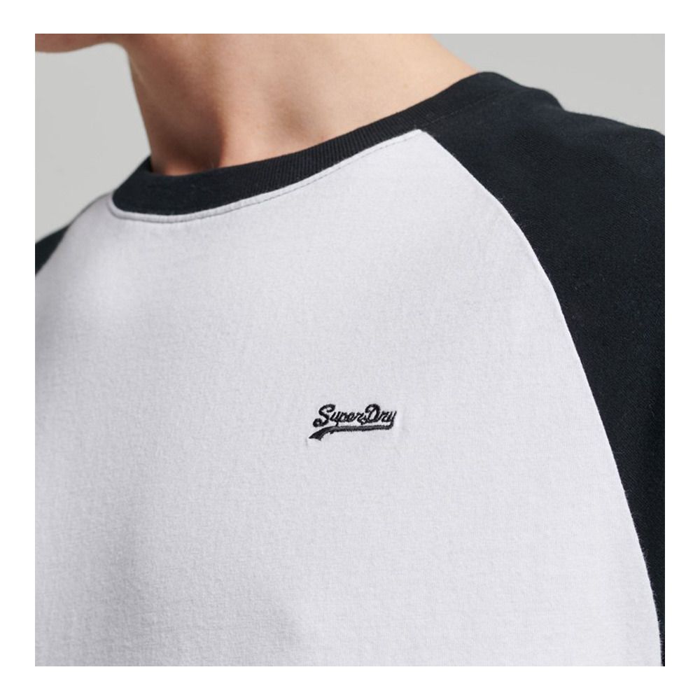 Superdry VINTAGE BASEBALL - Tee-shirt Homme optic/black