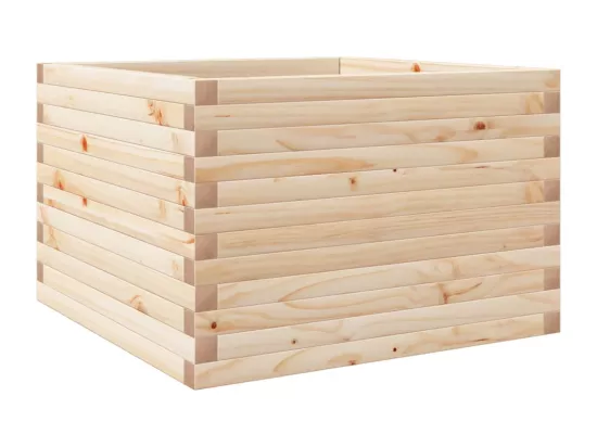 Jardinière bac lit surélevé bois marron 70 x 70 x 45.5 cm 02_0037814