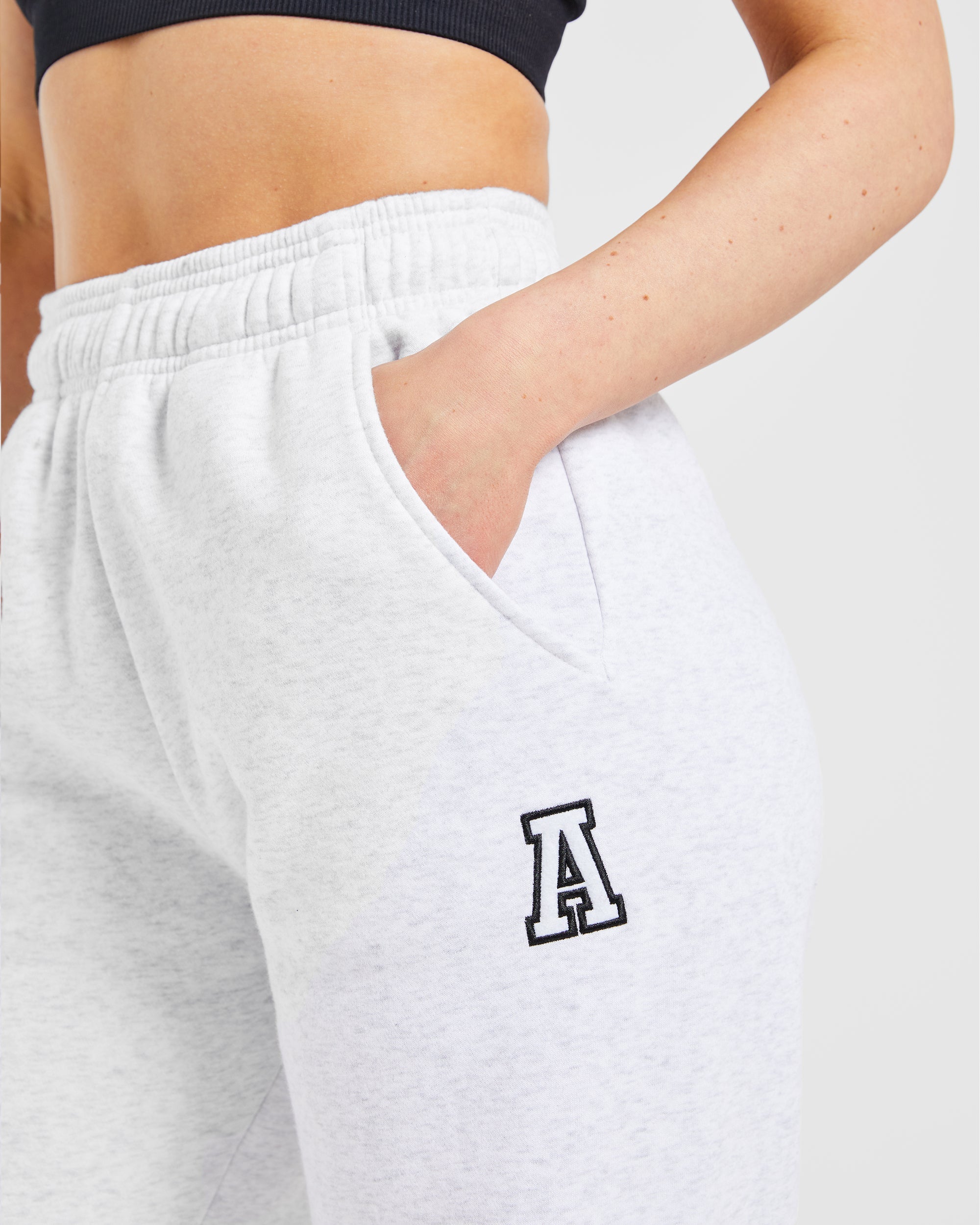 Varsity Embroidered Oversized Straight Leg Joggers