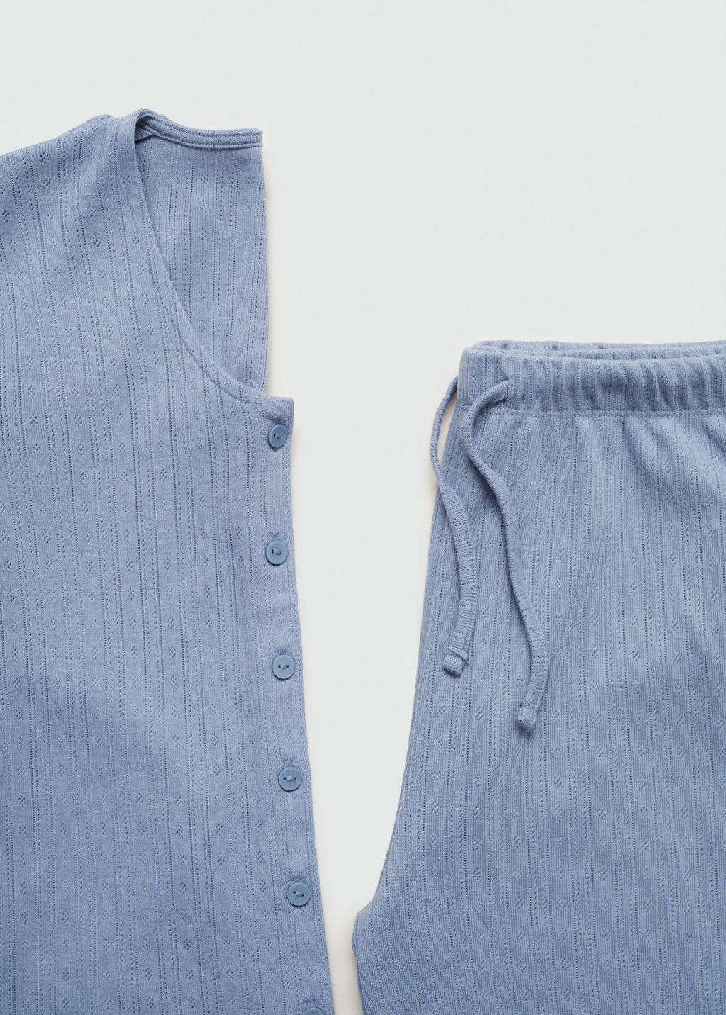 MANGO TEEN pyjama middenblauw