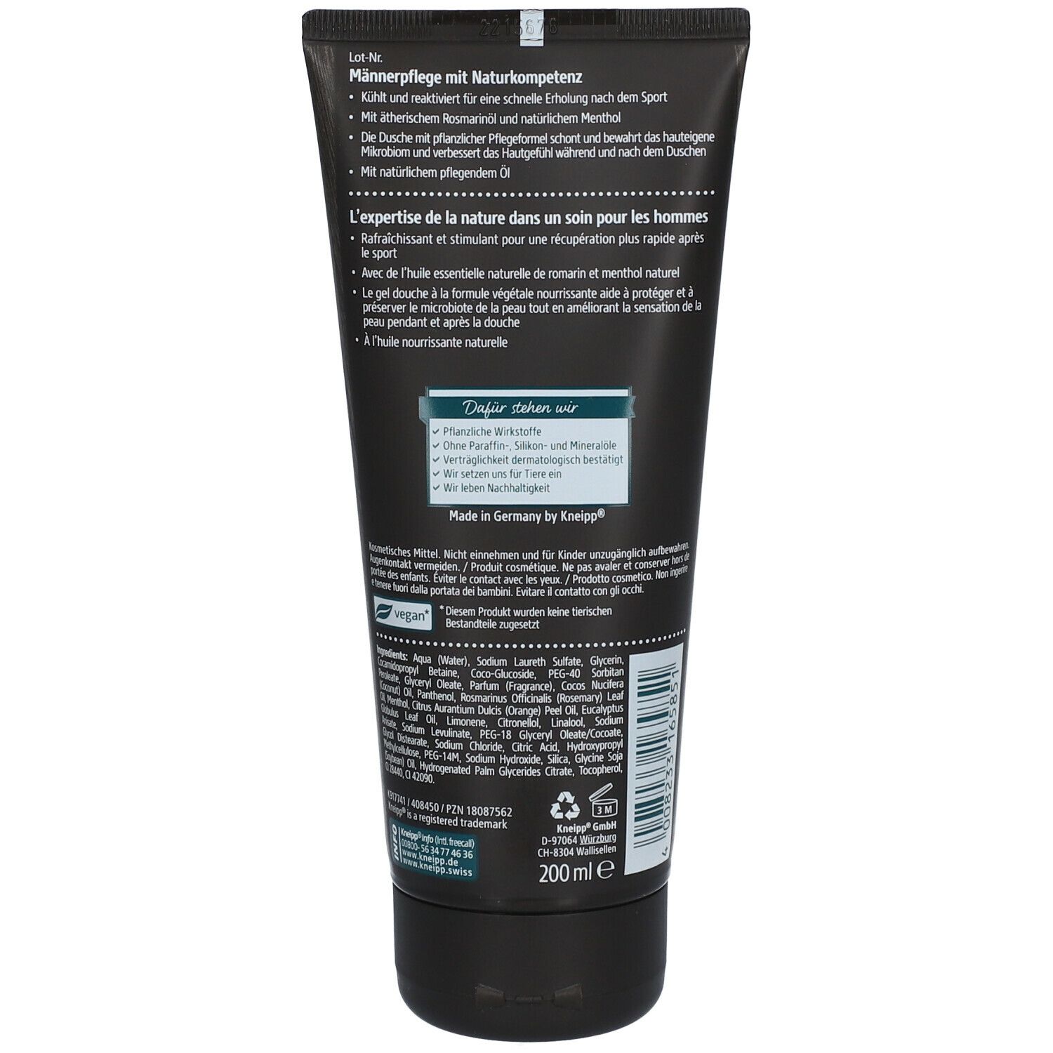 Kneipp® MEN 2 in 1 Dusche SPORT