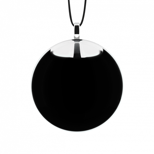 Pendentif en verre soufflé - Galet Mini Milk