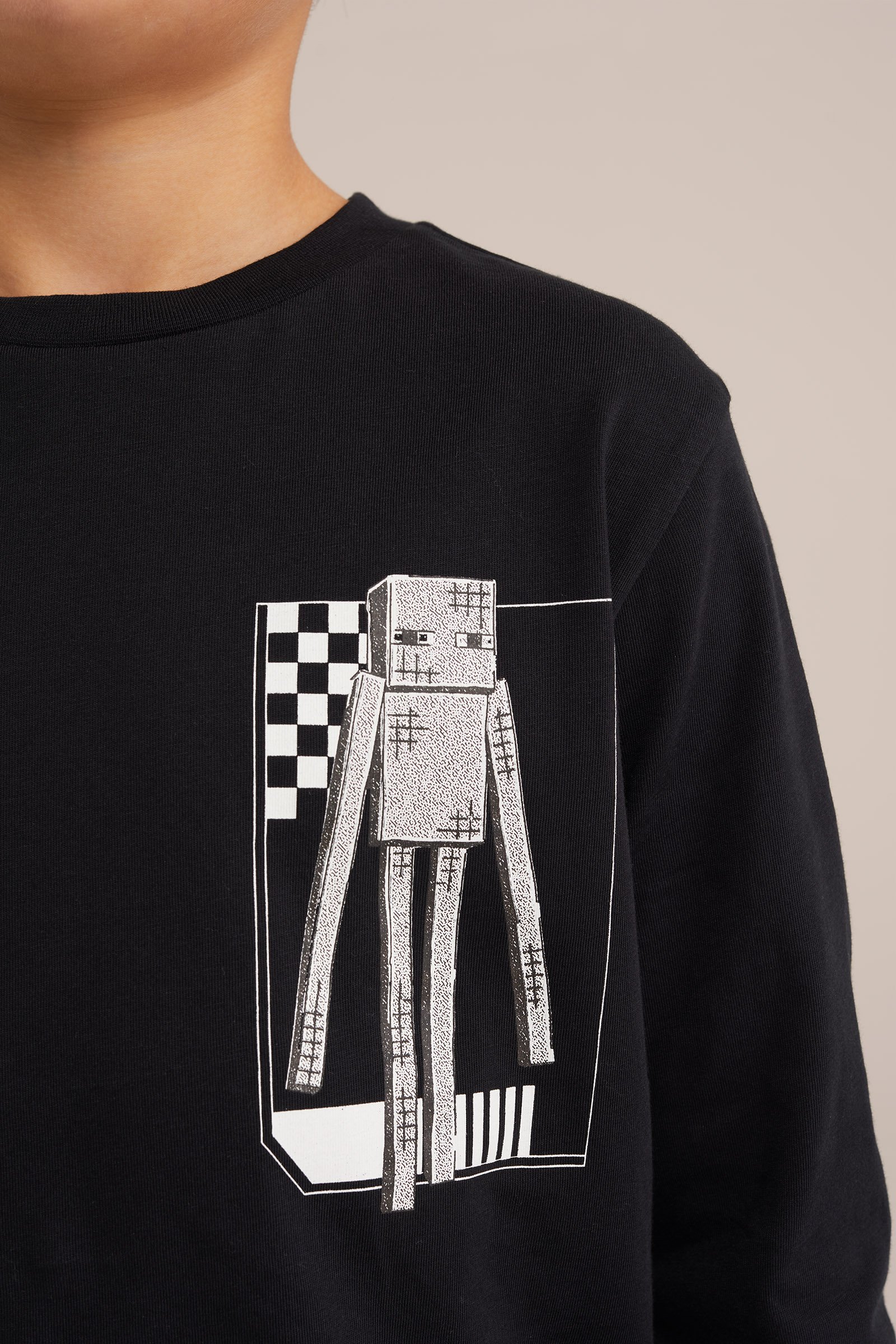 Jongens T-shirt met opdruk WE Fashion Zwart