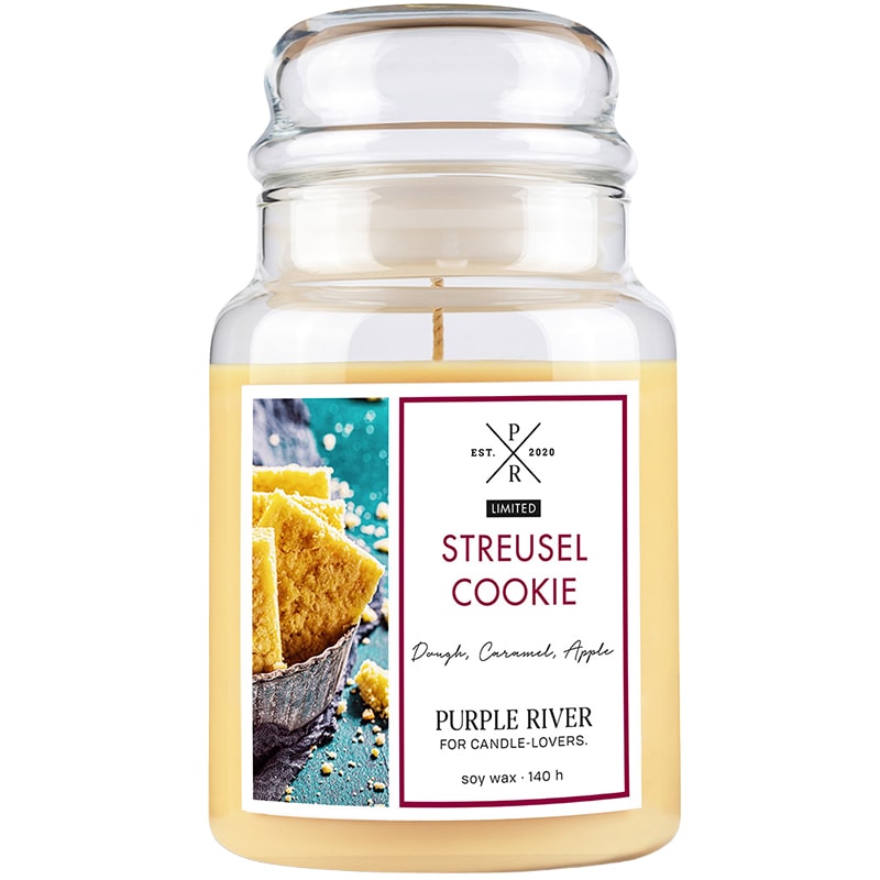Bougie parfumée - Streusel Cookie - Orange & cannelle - 623 g
