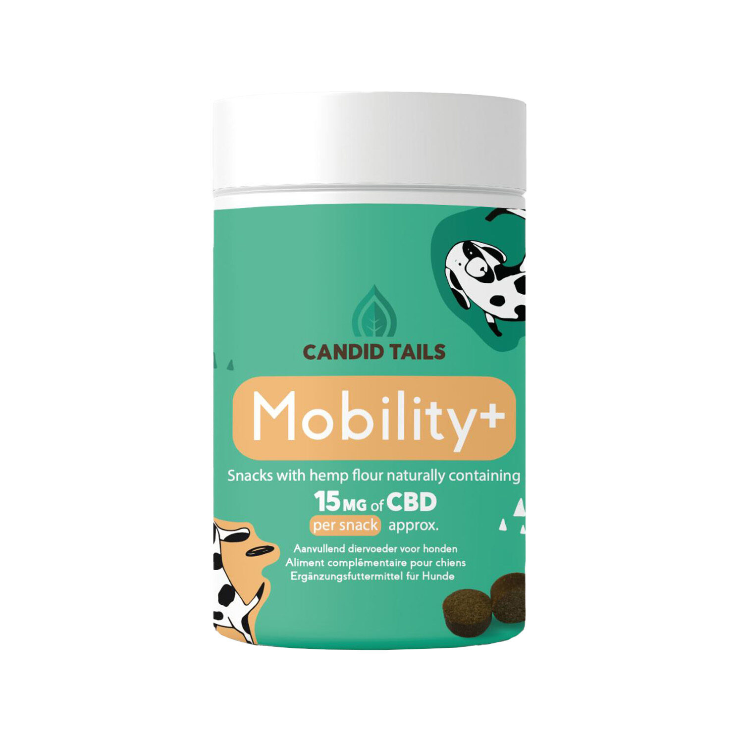 Candid Tails Mobility+ Snacks met CBD