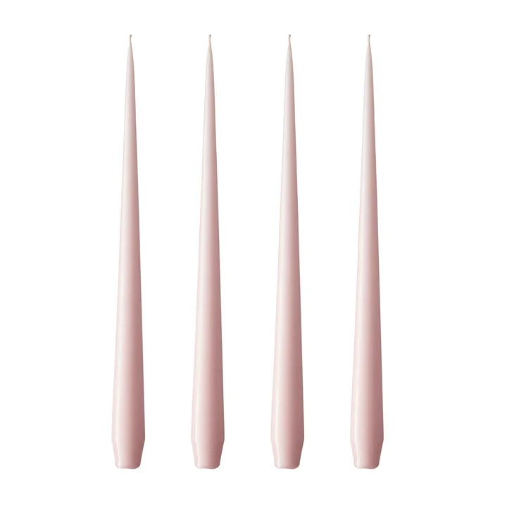 ester & erik - Peitschenkerze, 32 cm, No. 38, rose quartz / matt (4er-Set)