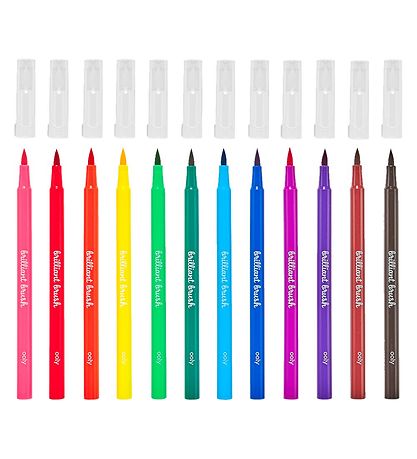Ooly Tuschestifte - 12 St. - Brillante Pinselmarker