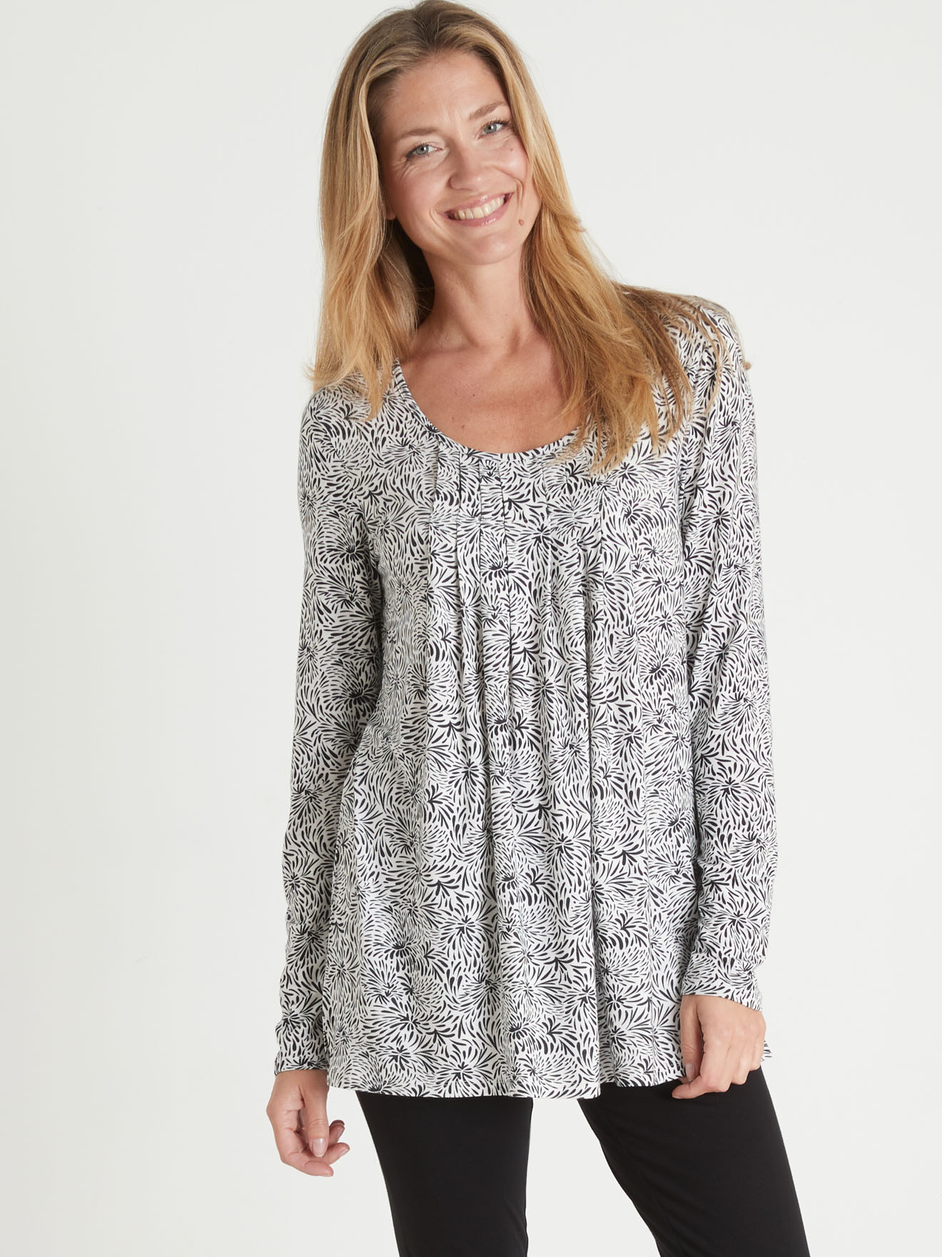 Tee-shirt tunique manches longues