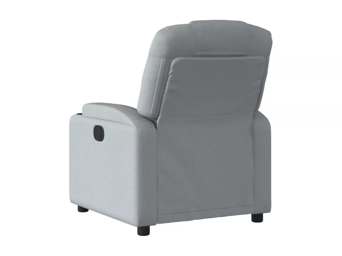 Fauteuil inclinable électrique Gris clair Tissu