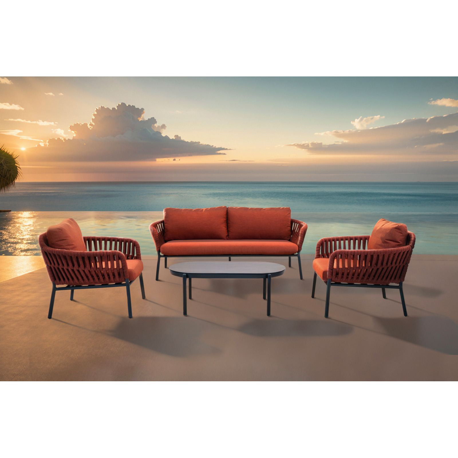 Gartenlounge Helen terracotta