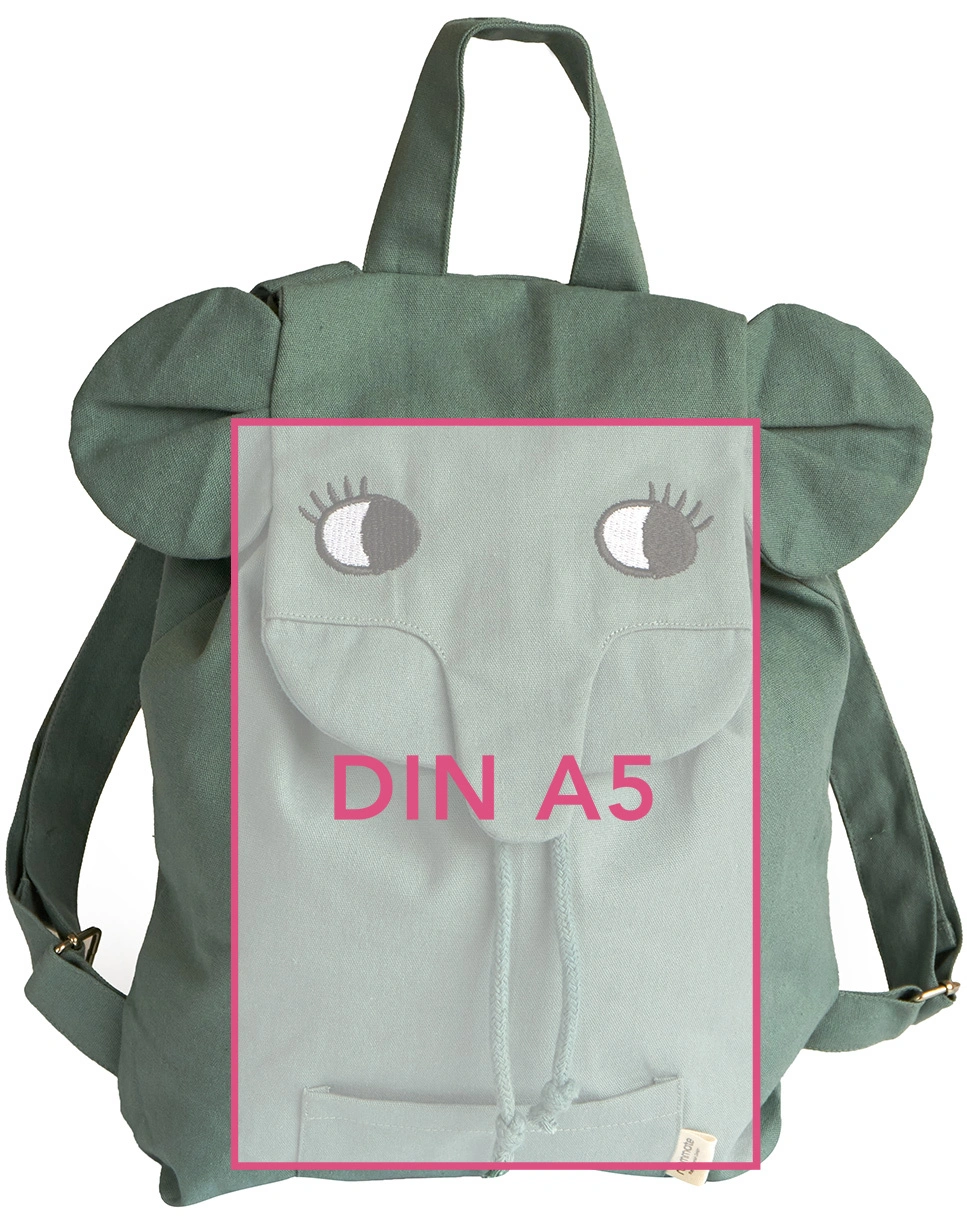 Rucksack ELEPHANT (28x31) in sea grey