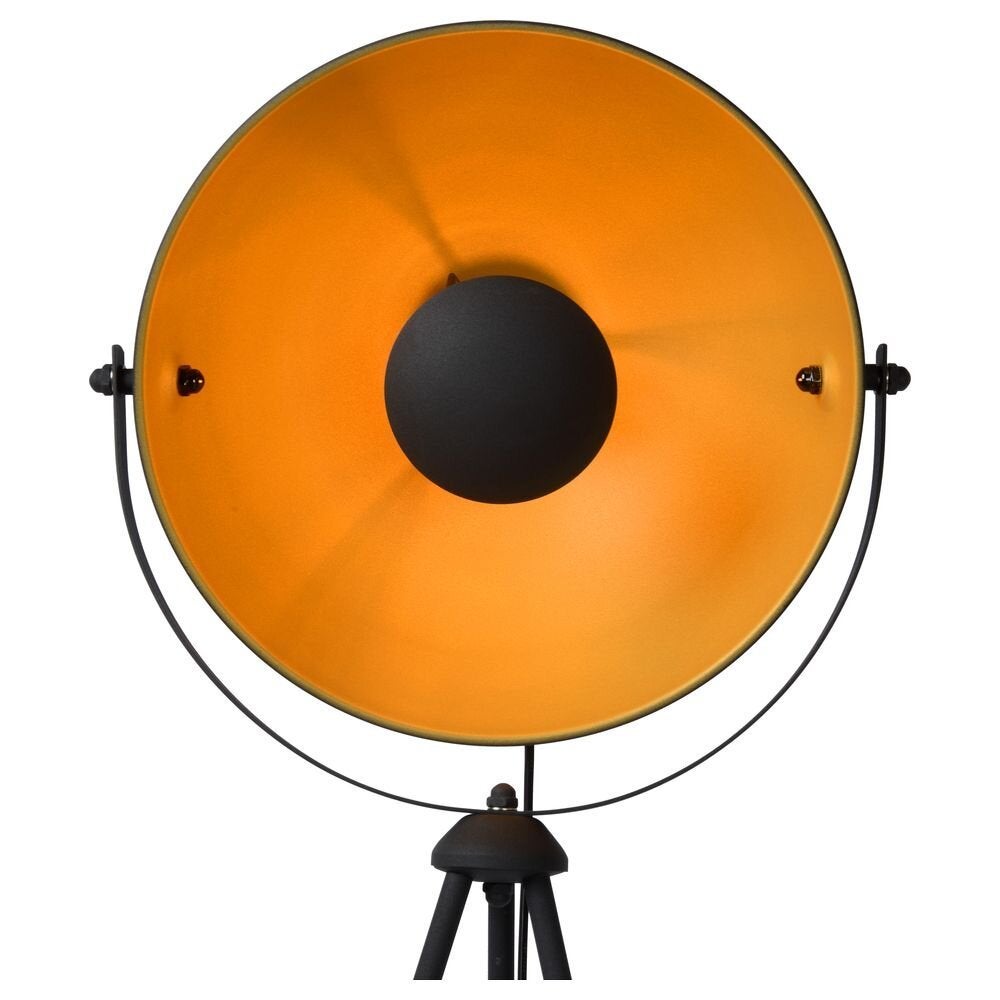 Staande lamp Alvaro, max. 40W E27, in mat goud