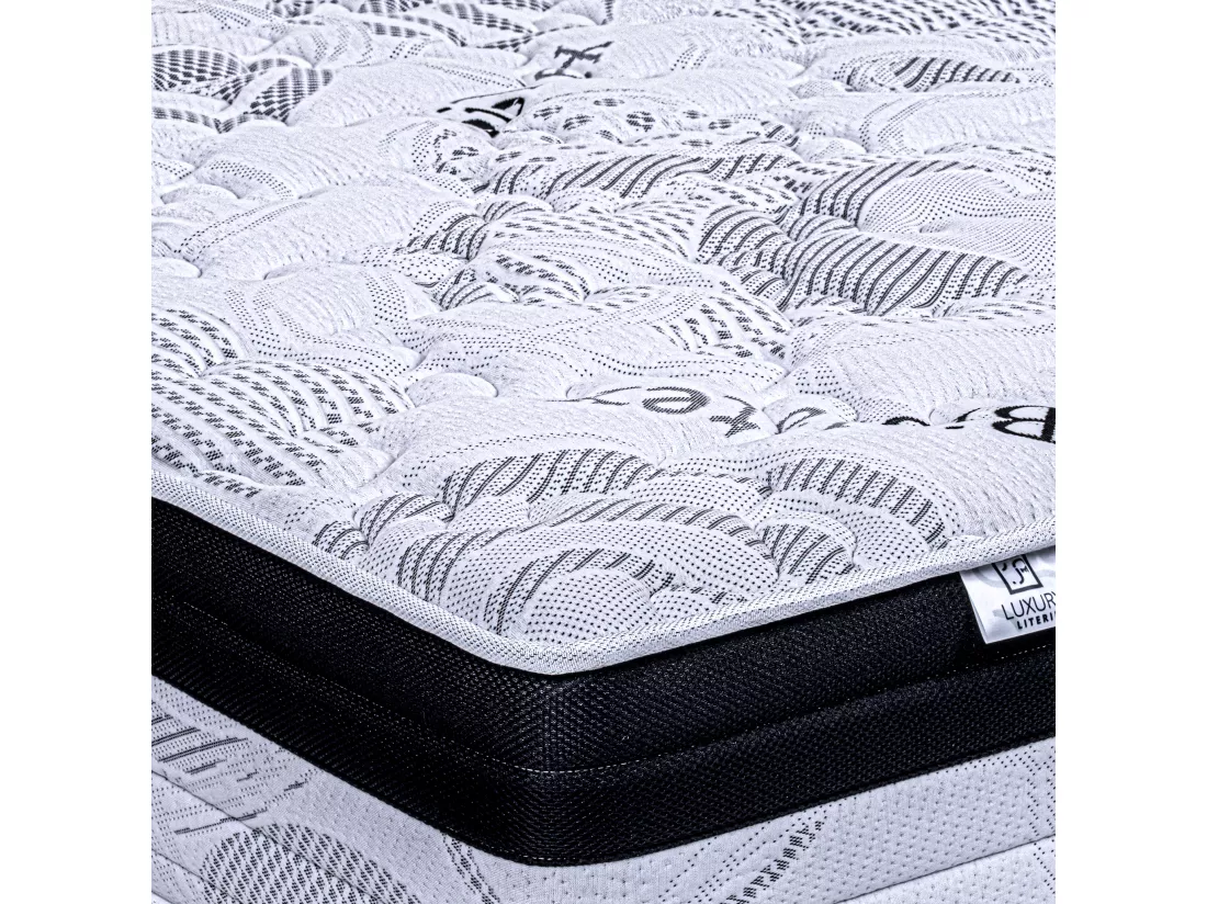 Matelas 180x200 cm, Sleeplux, 26cm, latex, mousse haute densité, ferme