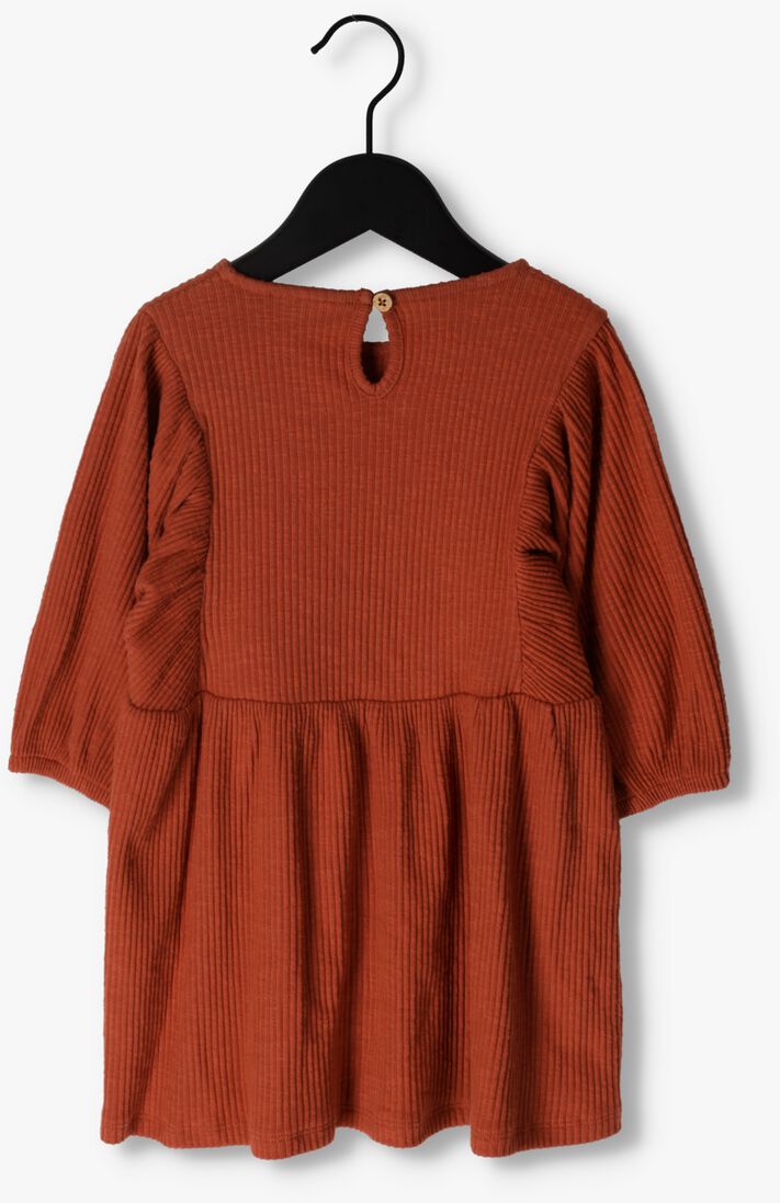 LIL\\' ATELIER oranje lil' atelier mini jurk nmfraja 3/4 loose dress